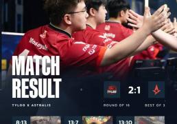 开云体育在线-CS电竞世界杯：TYLOO 2-1 力克Astralis，逆风翻盘晉(jìn)级八强